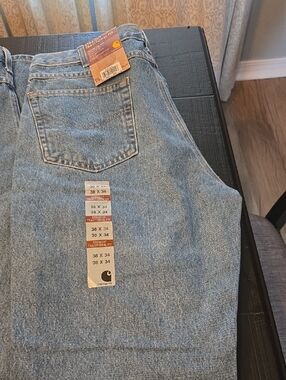 Carhartt Men’s Relaxed Fit Jeans - Light Blue Denim